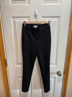 NWT L’AGENCE Black Slim Ponte High Rise Suede Like Cigar Ankle Pants